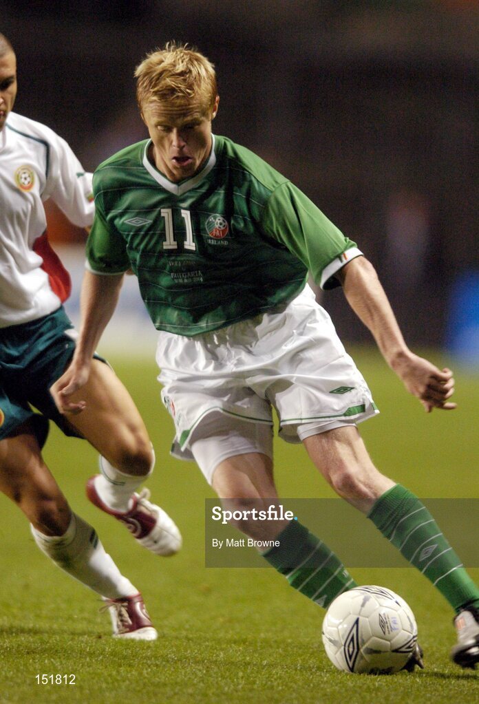 18 August 2004; Damien Duff, Republic of Ireland. International Friendly, Republic of Ireland v Bulgaria, Lansdowne Road, Dublin. Picture credit; Matt Browne / SPORTSFILE