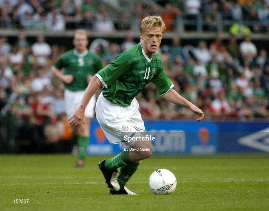 18 August 2004; Damien Duff, Republic of Ireland. International Friendly, Republic of Ireland v Bulgaria, Lansdowne Road, Dublin. Picture credit; David Maher / SPORTSFILE