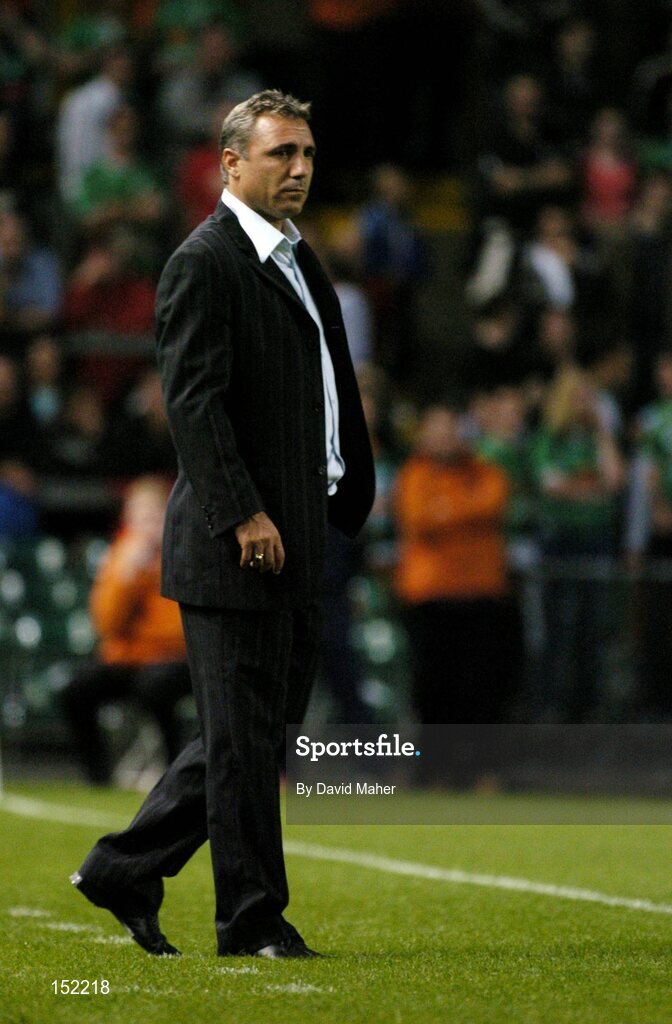 18 August 2004; Hristo Stoichdov, Bulgaria manager. International Friendly, Republic of Ireland v Bulgaria, Lansdowne Road, Dublin. Picture credit; David Maher / SPORTSFILE