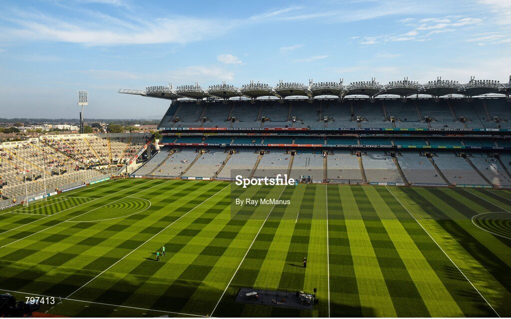 28 September 2013; A general view of Croke Park ahead of the game. GAA Hurling All-Ireland Senior Championship Final Replay, Cork v Clare, Croke Park, Dublin. Picture credit: Ray McManus / SPORTSFILE