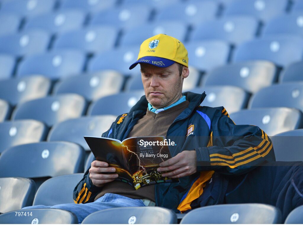 28 September 2013; Joseph Forde, from Carron, Co. Clare ahead of the game. GAA Hurling All-Ireland Senior Championship Final Replay, Cork v Clare, Croke Park, Dublin.