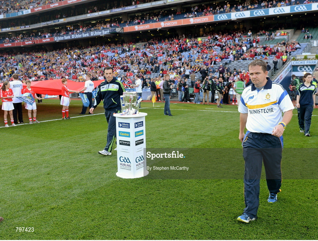 28 September 2013; Clare manager Davy Fitzgerald ahead of the game. GAA Hurling All-Ireland Senior Championship Final Replay, Cork v Clare, Croke Park, Dublin. Picture credit: Stephen McCarthy / SPORTSFILE