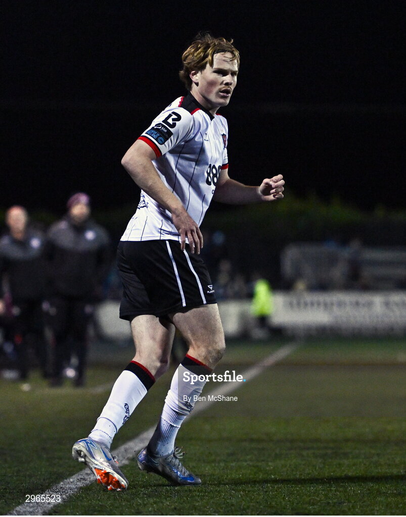18 October 2024; Norman Garbett of Dundalk during the SSE Airtricity Men's Premier Division match between Dundalk and Derry City at Oriel Park in Dundalk, Louth. Photo by Ben McShane/Sportsfile