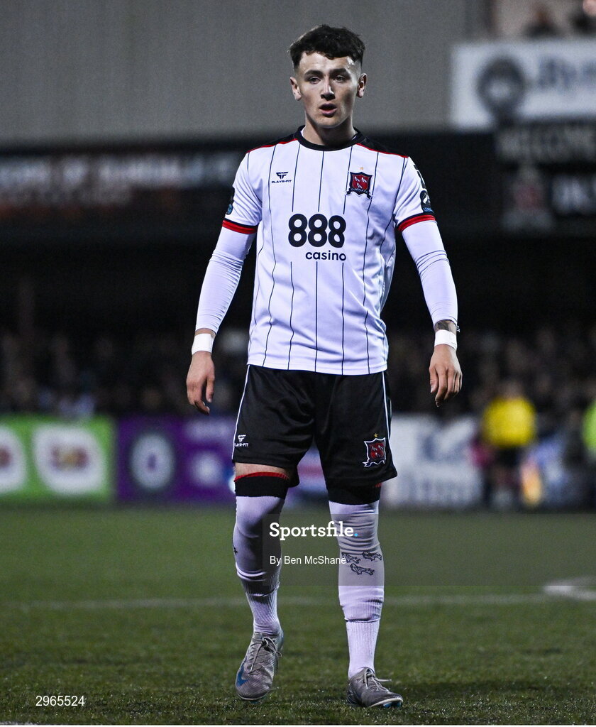 18 October 2024; Ryan O'Kane of Dundalk during the SSE Airtricity Men's Premier Division match between Dundalk and Derry City at Oriel Park in Dundalk, Louth. Photo by Ben McShane/Sportsfile