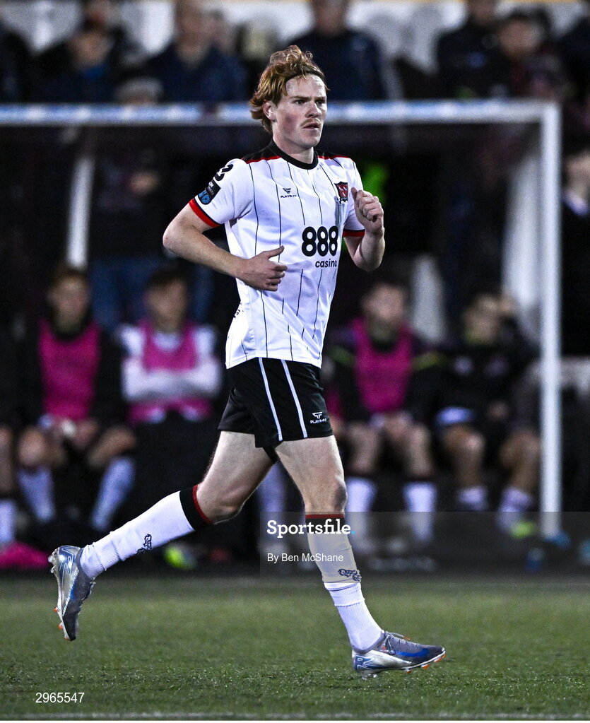 18 October 2024; Norman Garbett of Dundalk during the SSE Airtricity Men's Premier Division match between Dundalk and Derry City at Oriel Park in Dundalk, Louth. Photo by Ben McShane/Sportsfile