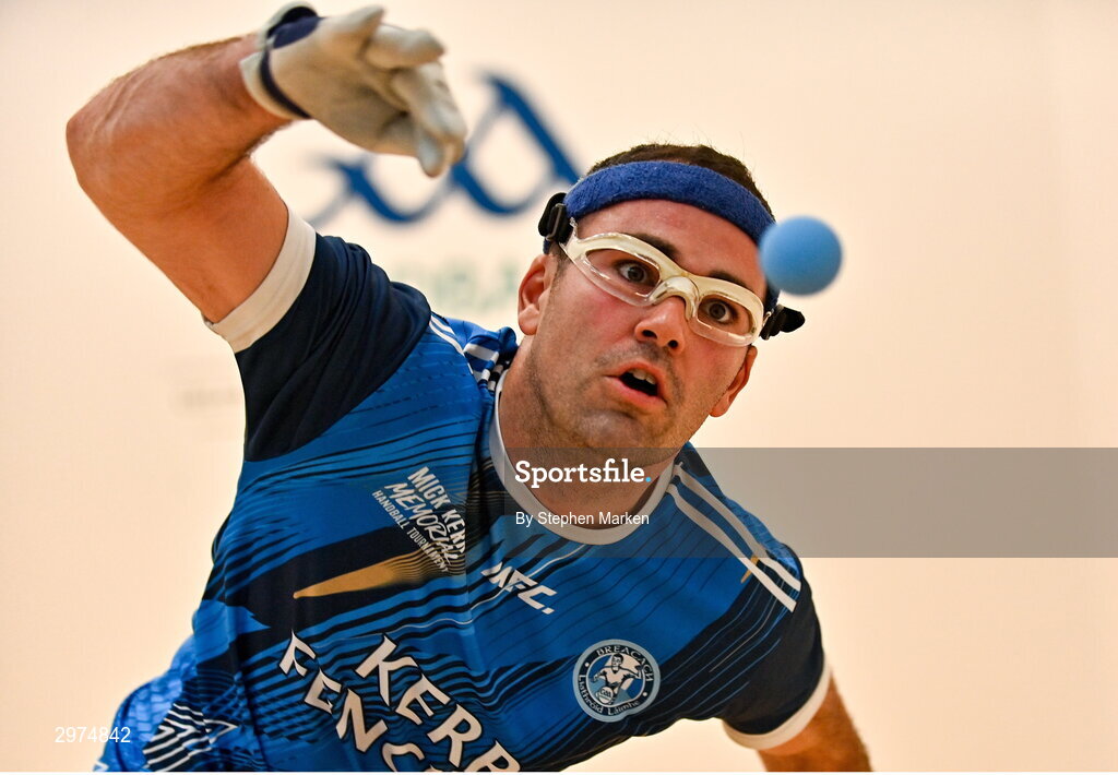 30 October 2024; Peter Funchion of Kells, Kilkenny, in action during the Open Men's round of 16, during day five of the O'Neills.com World 4-Wall Championships at Croke Park in Dublin. Photo by Stephen Marken/Sportsfile