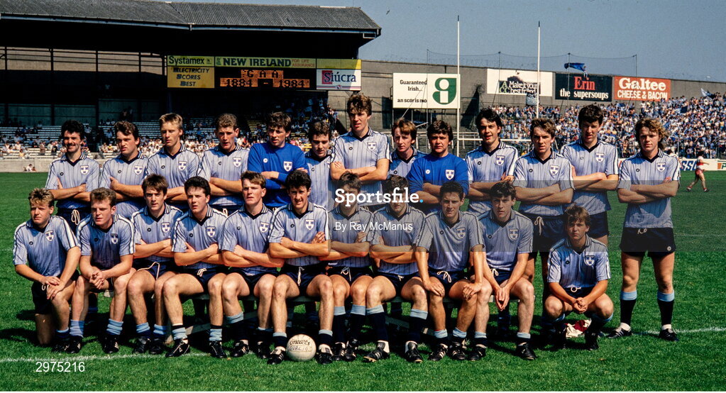 19 August 1984; Dublin minor team and substitutes before the All-Ireland Minor Football Championship Semi-Final match between Dublin and Derry at Croke Park, Dublin. Photo by Ray McManus/Sportsfile