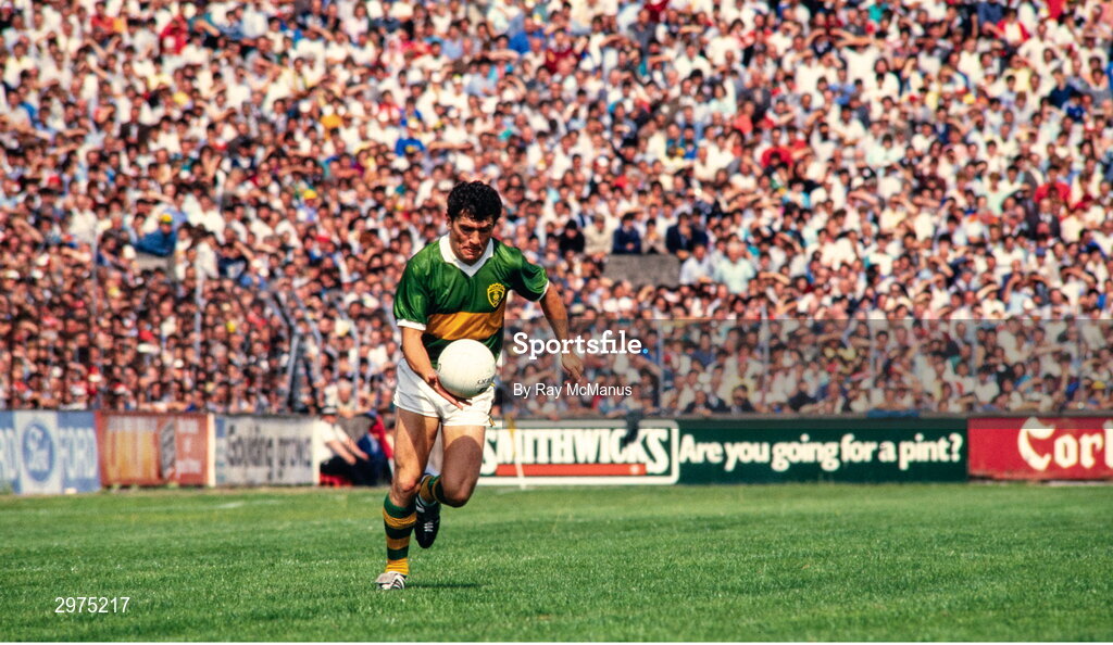 26 July 1987; Ger Power of Kerry in action during the Munster Senior Football Championship Final between Cork and Kerry at Páirc Ui Chaoimh in Cork. Photo by Ray McManus/Sportsfile