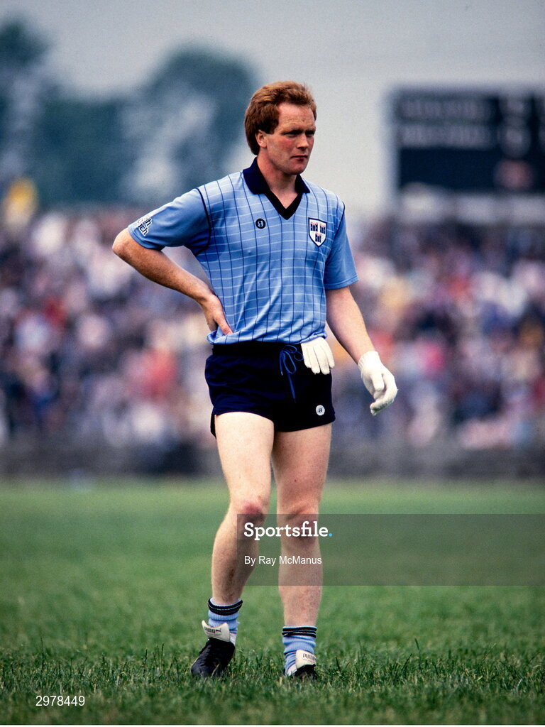 29 June 1986; Barney Rock of Dublin during the Leinster Senior Football Championship Semi-final match between Dublin and Offaly in O'Moore Park in Portlaoise, Laois. Photo by Ray McManus/Sportsfile
