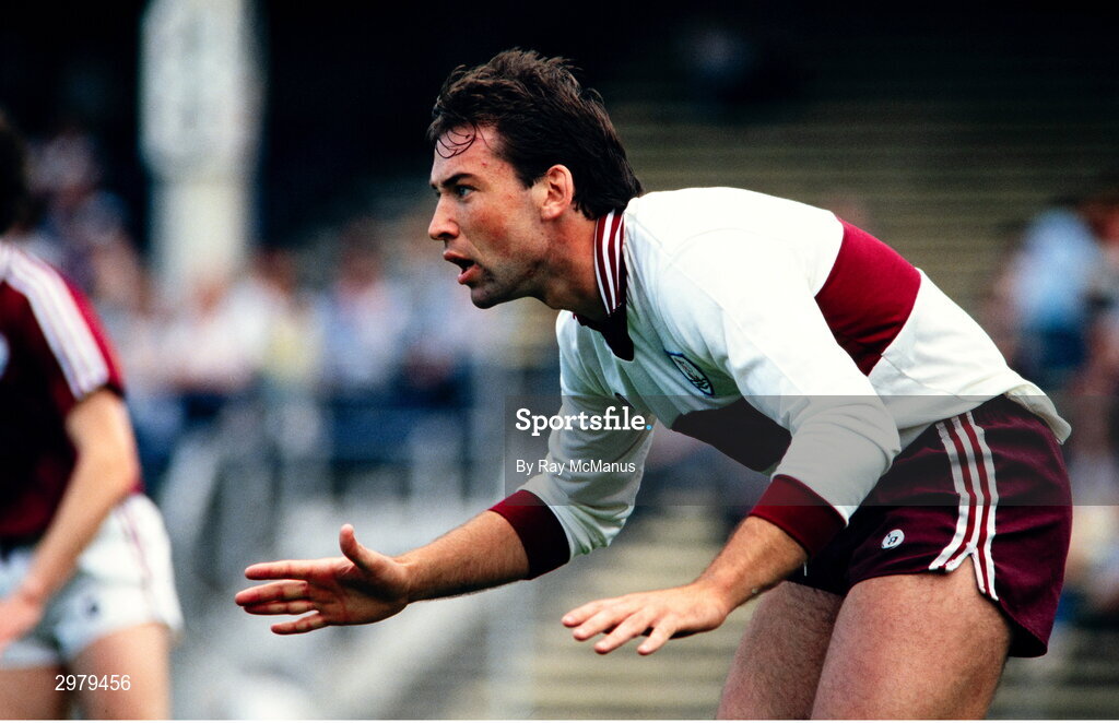 30 August 1987; Pat Comer of Galway during the All-Ireland Senior Football Championship semi-final replay match between Cork and Galway at Croke Park in Dublin. Photo by Ray McManus/Sportsfile