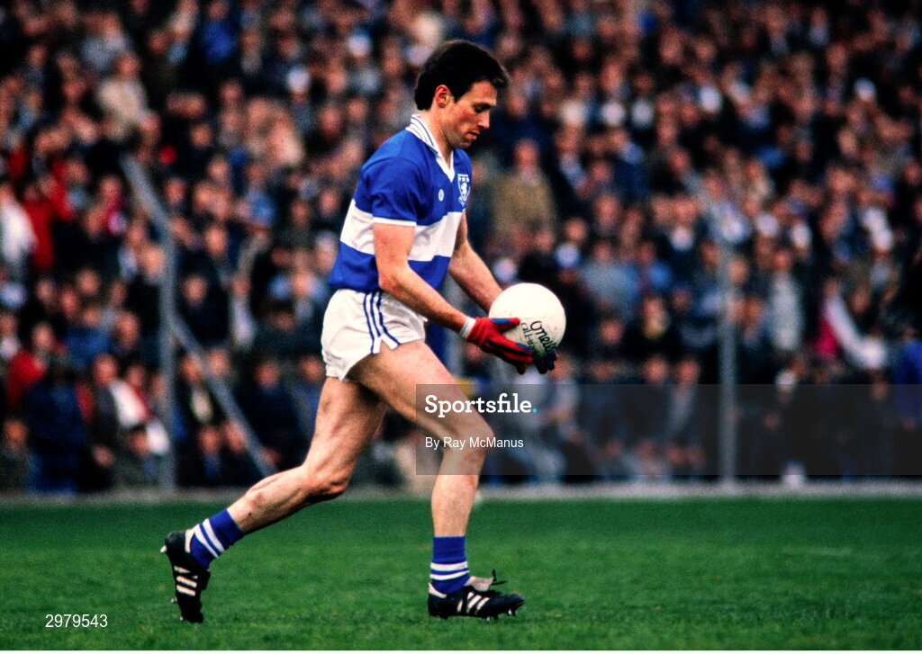 4 May 1986; Colm Browne of Laois of Monaghan during the Ford National Football League Division 1 Final match between Laois and Monaghan at Croke Park, Dublin. Photo by Ray McManus/Sportsfile