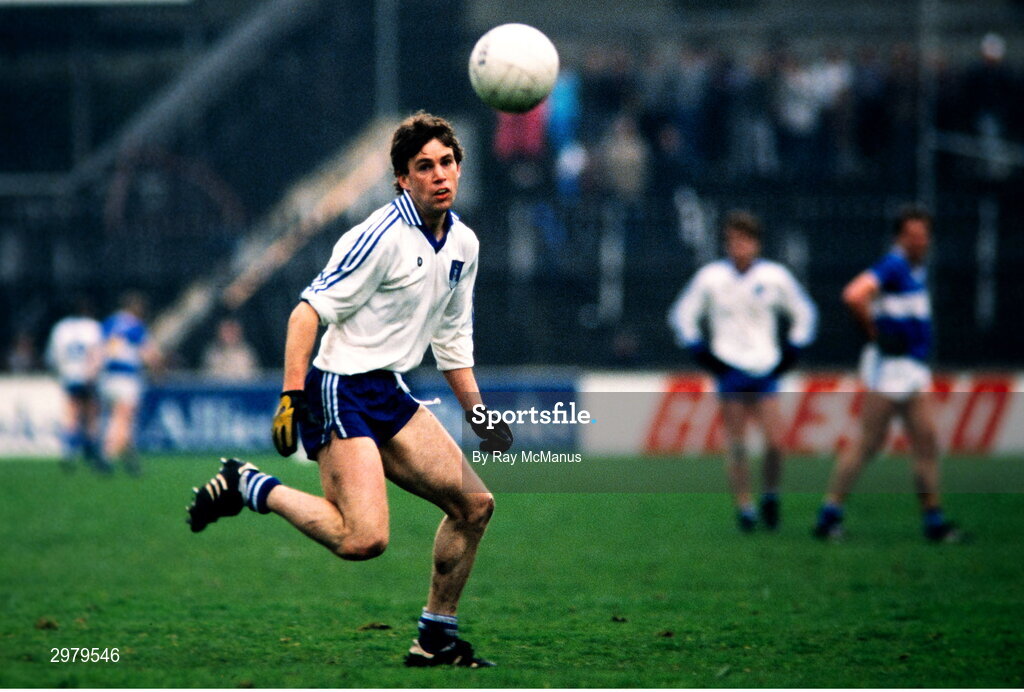 4 May 1986; Ciaran Murray of Monaghan in action during the Ford National Football League Division 1 Final match between Laois and Monaghan at Croke Park, Dublin. Photo by Ray McManus/Sportsfile