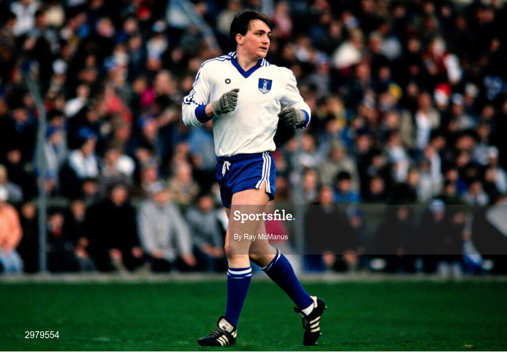 4 May 1986; Ray McCarron of Monaghan during the Ford National Football League Division 1 Final match between Laois and Monaghan at Croke Park, Dublin. Photo by Ray McManus/Sportsfile