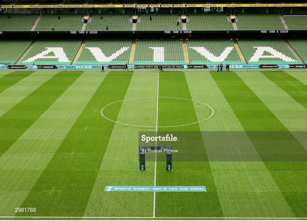 10 November 2024; A general view before the Sports Direct Men's FAI Cup Final match between Drogheda United and Derry City at the Aviva Stadium in Dublin. Photo by Thomas Flinkow/Sportsfile