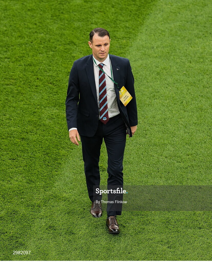 10 November 2024; Drogheda United assistant manager Daire Doyle before the Sports Direct Men's FAI Cup Final match between Drogheda United and Derry City at the Aviva Stadium in Dublin. Photo by Thomas Flinkow/Sportsfile