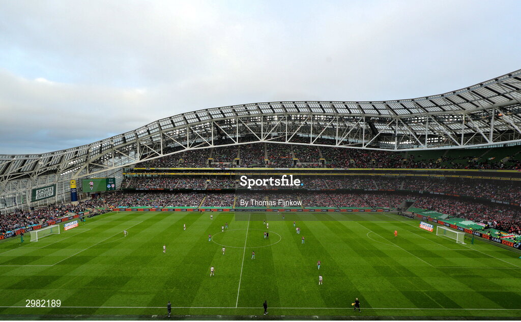 10 November 2024; A general view during the Sports Direct Men's FAI Cup Final match between Drogheda United and Derry City at the Aviva Stadium in Dublin. Photo by Thomas Flinkow/Sportsfile