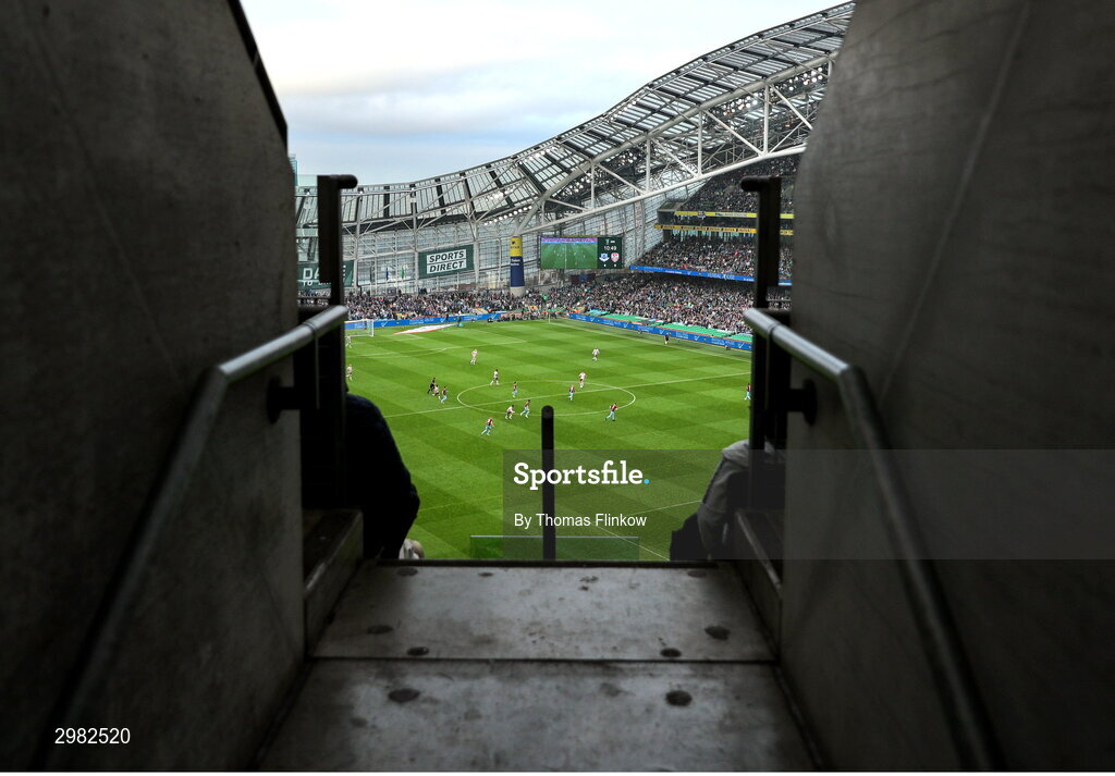 10 November 2024; A general view during the Sports Direct Men's FAI Cup Final match between Drogheda United and Derry City at the Aviva Stadium in Dublin. Photo by Thomas Flinkow/Sportsfile