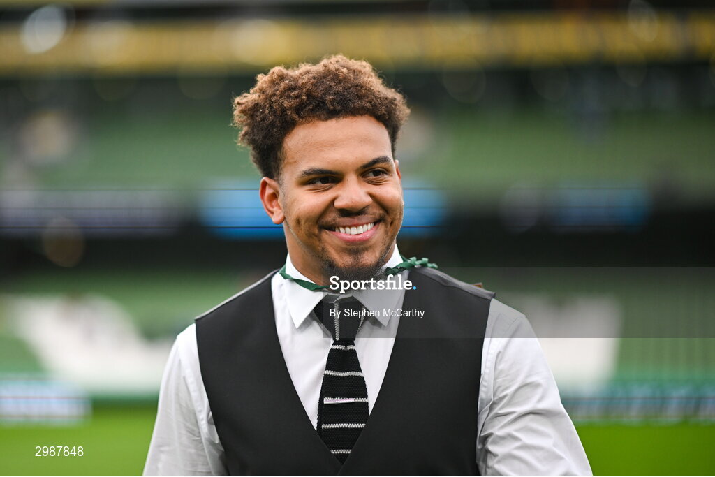 10 November 2024; Derry City goalkeeper Arlo Doherty before the Sports Direct Men's FAI Cup Final match between Drogheda United and Derry City at the Aviva Stadium in Dublin. Photo by Stephen McCarthy/Sportsfile