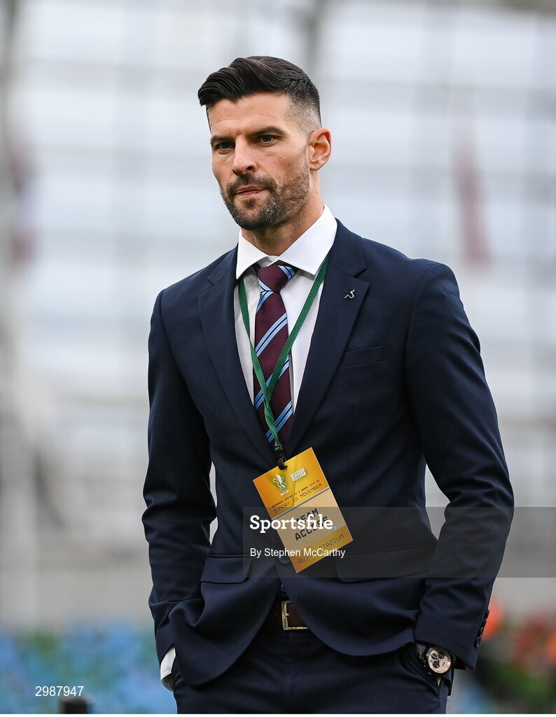 10 November 2024; Adam Foley of Drogheda United before the Sports Direct Men's FAI Cup Final match between Drogheda United and Derry City at the Aviva Stadium in Dublin. Photo by Stephen McCarthy/Sportsfile