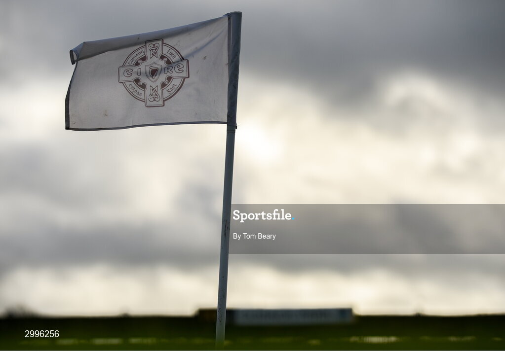 17 November 2024; A view of a sideline flag before the AIB Leinster GAA Senior Club Hurling Championship quarter-final match between Castletown Geoghegan and Thomastown at TEG Cusack Park in Mullingar, Westmeath. Photo by Tom Beary/Sportsfile