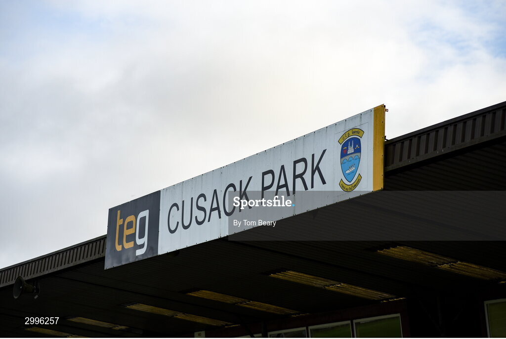 17 November 2024; A general view of the stand before the AIB Leinster GAA Senior Club Hurling Championship quarter-final match between Castletown Geoghegan and Thomastown at TEG Cusack Park in Mullingar, Westmeath. Photo by Tom Beary/Sportsfile