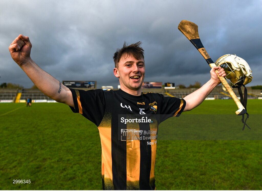 17 November 2024; Jack Gallagher of Castletown Geoghegan after his side's victory in the AIB Leinster GAA Senior Club Hurling Championship quarter-final match between Castletown Geoghegan and Thomastown at TEG Cusack Park in Mullingar, Westmeath. Photo by Tom Beary/Sportsfile