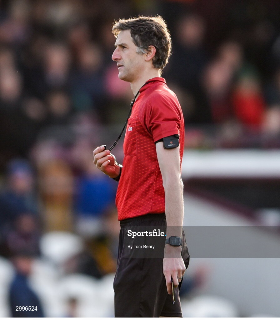 17 November 2024; Referee Conor Daly during the AIB Leinster GAA Senior Club Hurling Championship quarter-final match between Castletown Geoghegan and Thomastown at TEG Cusack Park in Mullingar, Westmeath. Photo by Tom Beary/Sportsfile