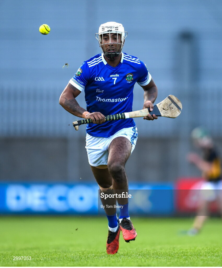 17 November 2024; Zach Bay Hammond of Thomastown during the AIB Leinster GAA Senior Club Hurling Championship quarter-final match between Castletown Geoghegan and Thomastown at TEG Cusack Park in Mullingar, Westmeath. Photo by Tom Beary/Sportsfile
