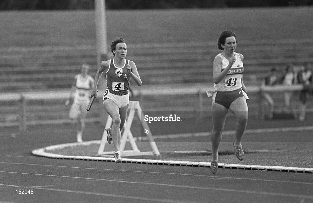 2 August 1984; Caroline O'Shea (4). Athletics. Picture credit;  Ray McManus / SPORTSFILE