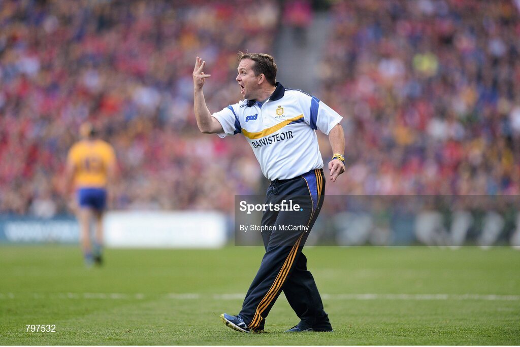 28 September 2013; Clare manager Davy Fitzgerald. GAA Hurling All-Ireland Senior Championship Final Replay, Cork v Clare, Croke Park, Dublin. Picture credit: Stephen McCarthy / SPORTSFILE