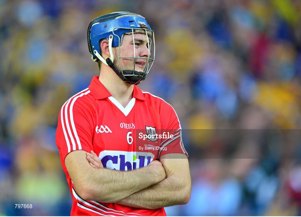 28 September 2013; A dejected Christopher Joyce, Cork, after the game. GAA Hurling All-Ireland Senior Championship Final Replay, Cork v Clare, Croke Park, Dublin. Picture credit: Barry Cregg / SPORTSFILE