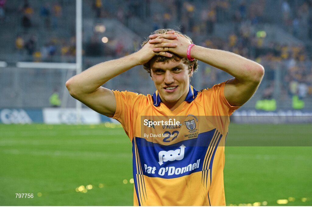 28 September 2013; Clare's Shane O'Donnell, who scored three goals in the first half, at the end of the game. GAA Hurling All-Ireland Senior Championship Final Replay, Cork v Clare, Croke Park, Dublin. Picture credit: David Maher / SPORTSFILE