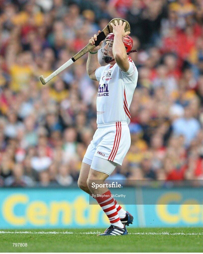 28 September 2013; Cork goalkeeper Anthony Nash reacts after missing a free. GAA Hurling All-Ireland Senior Championship Final Replay, Cork v Clare, Croke Park, Dublin. Picture credit: Stephen McCarthy / SPORTSFILE
