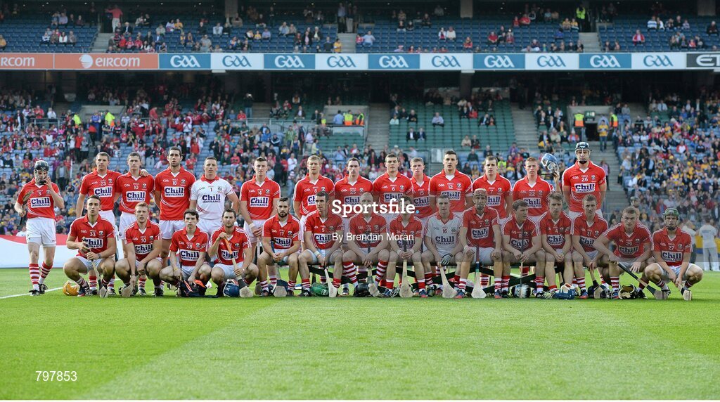 28 September 2013; The Cork squad. GAA Hurling All-Ireland Senior Championship Final Replay, Cork v Clare, Croke Park, Dublin. Picture credit: Brendan Moran / SPORTSFILE