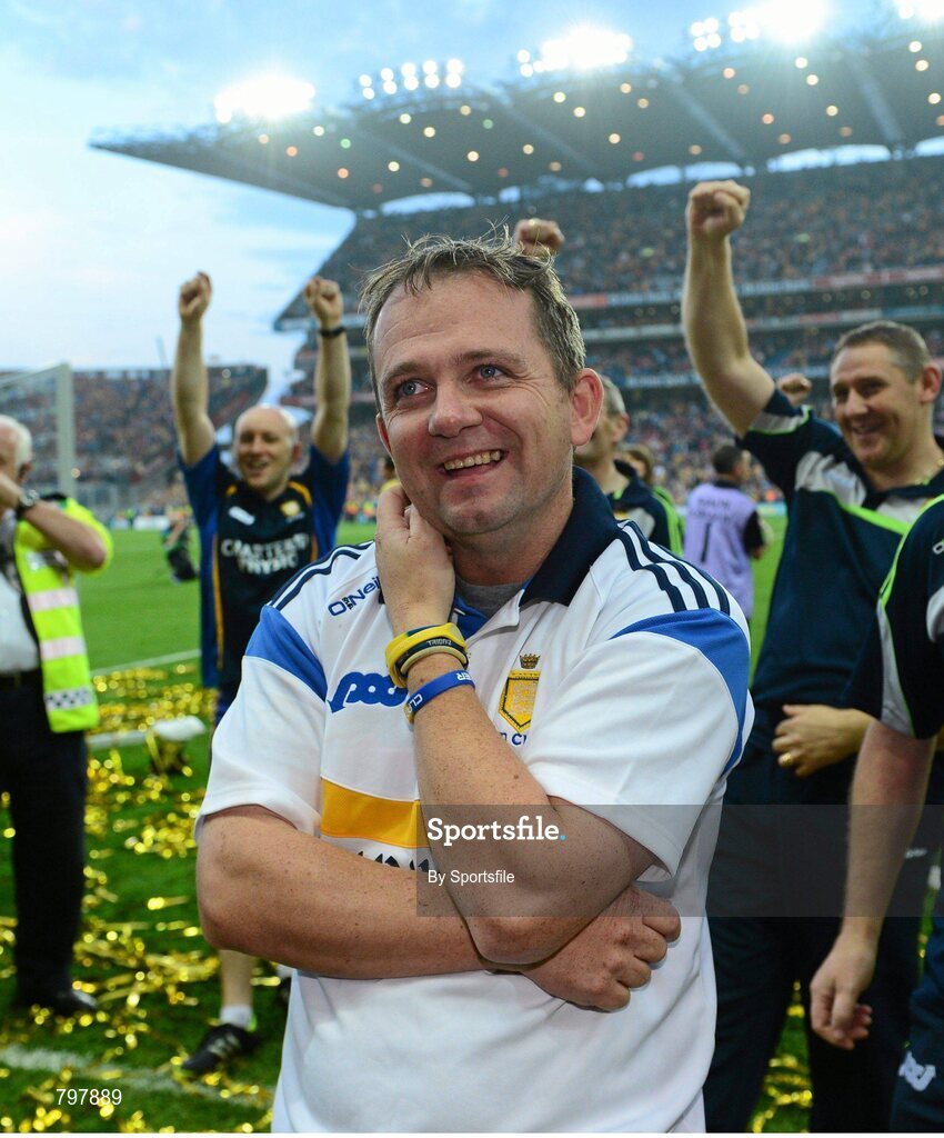 28 September 2013; Clare manager Davy Fitzgerald after the game. GAA Hurling All-Ireland Senior Championship Final Replay, Cork v Clare, Croke Park, Dublin. Photo by Sportsfile