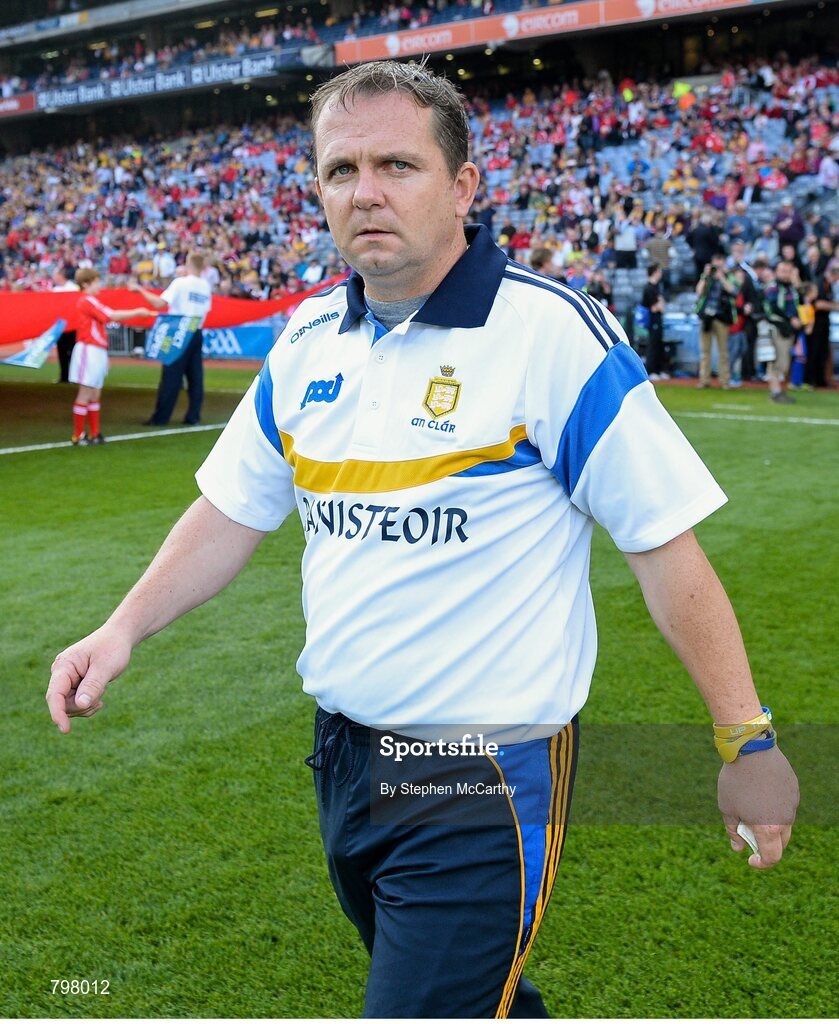 28 September 2013; Clare manager Davy Fitzgerald. GAA Hurling All-Ireland Senior Championship Final Replay, Cork v Clare, Croke Park, Dublin. Picture credit: Stephen McCarthy / SPORTSFILE