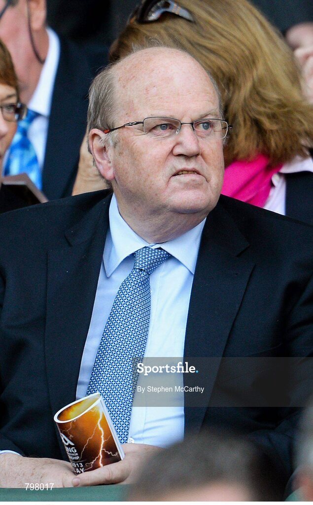 28 September 2013; Minister for Finance Michael Noonan T.D in attendance at the game. GAA Hurling All-Ireland Senior Championship Final Replay, Cork v Clare, Croke Park, Dublin. Picture credit: Stephen McCarthy / SPORTSFILE