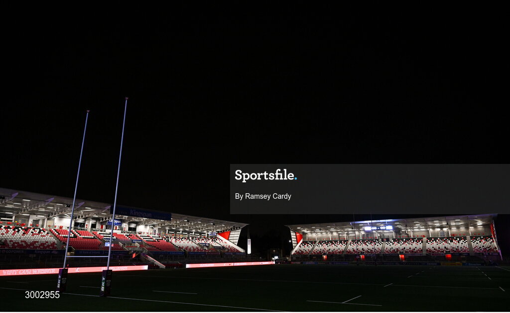 29 November 2024; A general view before the United Rugby Championship match between Ulster and Leinster at Kingspan Stadium in Belfast. Photo by Ramsey Cardy/Sportsfile