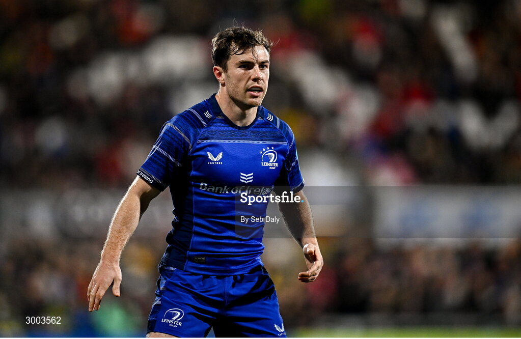 29 November 2024; Luke McGrath of Leinster during the United Rugby Championship match between Ulster and Leinster at Kingspan Stadium in Belfast. Photo by Seb Daly/Sportsfile