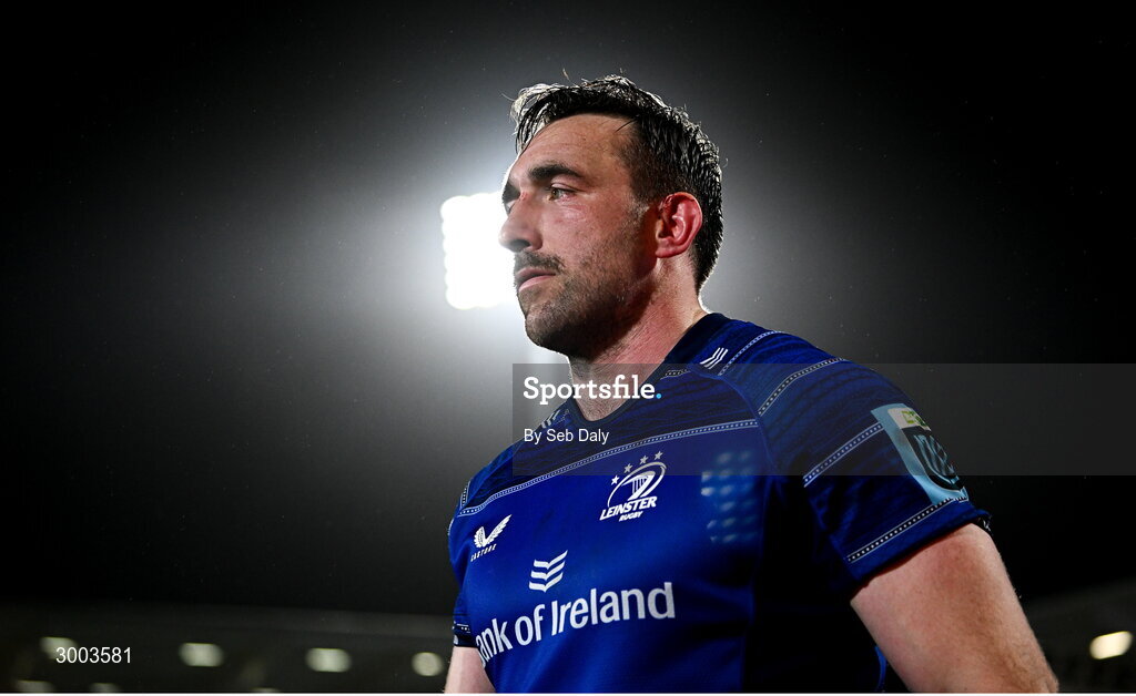 29 November 2024; Jack Conan of Leinster after the United Rugby Championship match between Ulster and Leinster at Kingspan Stadium in Belfast. Photo by Seb Daly/Sportsfile