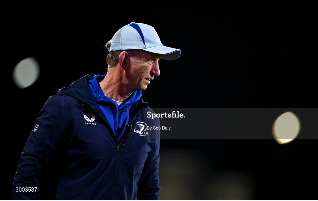 29 November 2024; Leinster head coach Leo Cullen before the United Rugby Championship match between Ulster and Leinster at Kingspan Stadium in Belfast. Photo by Seb Daly/Sportsfile