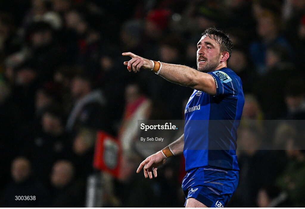 29 November 2024; Jack Conan of Leinster during the United Rugby Championship match between Ulster and Leinster at Kingspan Stadium in Belfast. Photo by Seb Daly/Sportsfile