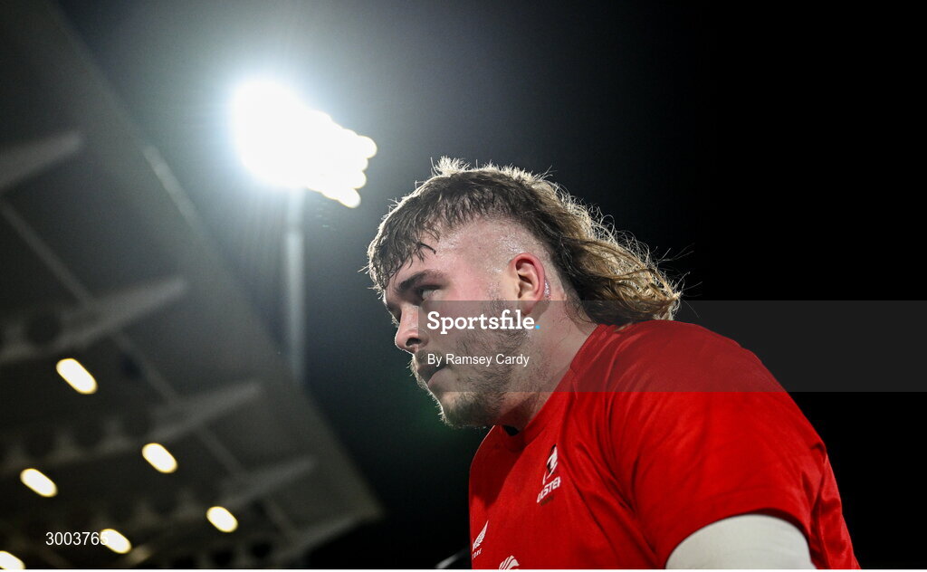 29 November 2024; Scott Wilson of Ulster before the United Rugby Championship match between Ulster and Leinster at Kingspan Stadium in Belfast. Photo by Ramsey Cardy/Sportsfile