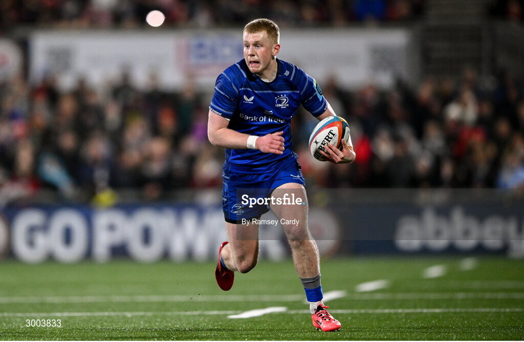29 November 2024; Andrew Osborne of Leinster during the United Rugby Championship match between Ulster and Leinster at Kingspan Stadium in Belfast. Photo by Ramsey Cardy/Sportsfile