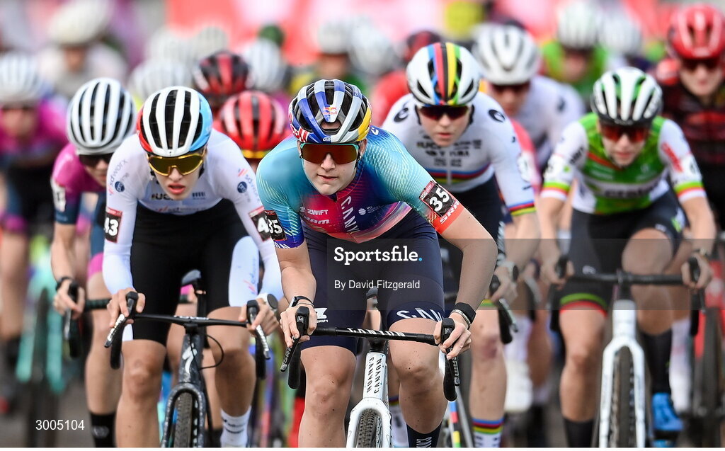 1 December 2024; Zoe Backstedt of Great Britain during the Women's Elite race at the UCI Cyclo-cross World Cup on the Sport Ireland Campus in Dublin. Photo by David Fitzgerald/Sportsfile