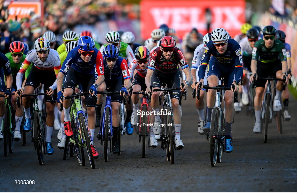 1 December 2024; A general view during the Men's Elite race at the UCI Cyclo-cross World Cup on the Sport Ireland Campus in Dublin. Photo by David Fitzgerald/Sportsfile
