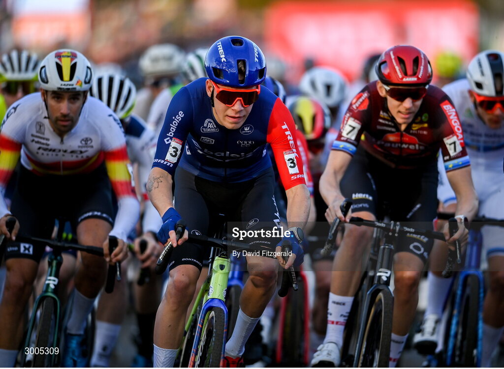 1 December 2024; Pim Ronhaar of Netherlands during the Men's Elite race at the UCI Cyclo-cross World Cup on the Sport Ireland Campus in Dublin. Photo by David Fitzgerald/Sportsfile