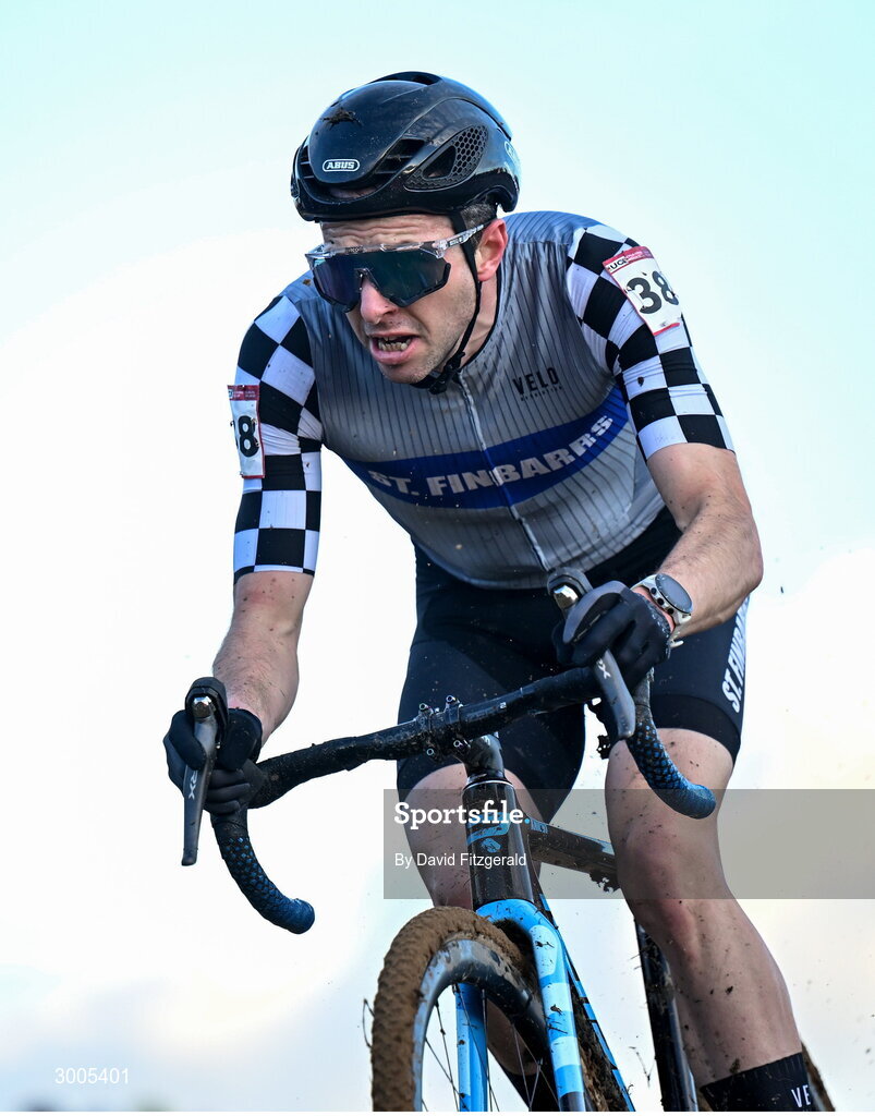 1 December 2024; Richard Barry of Ireland during the Men's Elite race at the UCI Cyclo-cross World Cup on the Sport Ireland Campus in Dublin. Photo by David Fitzgerald/Sportsfile