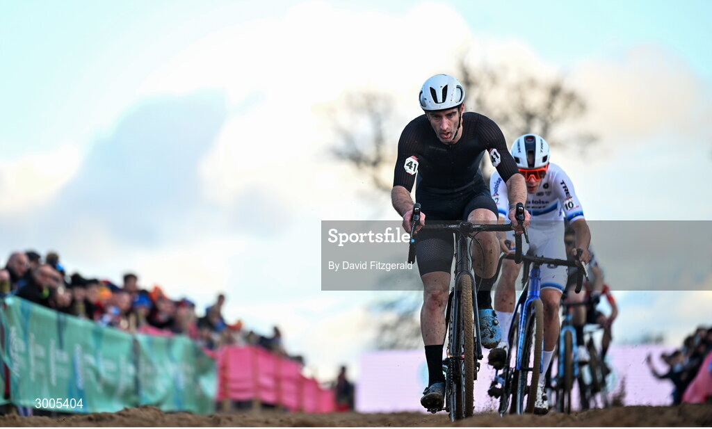1 December 2024; Paul O'Reilly of Ireland during the Men's Elite race at the UCI Cyclo-cross World Cup on the Sport Ireland Campus in Dublin. Photo by David Fitzgerald/Sportsfile
