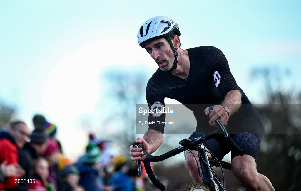 1 December 2024; Paul O'Reilly of Ireland during the Men's Elite race at the UCI Cyclo-cross World Cup on the Sport Ireland Campus in Dublin. Photo by David Fitzgerald/Sportsfile